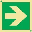 Safe condition directional arrow LLL sign 
